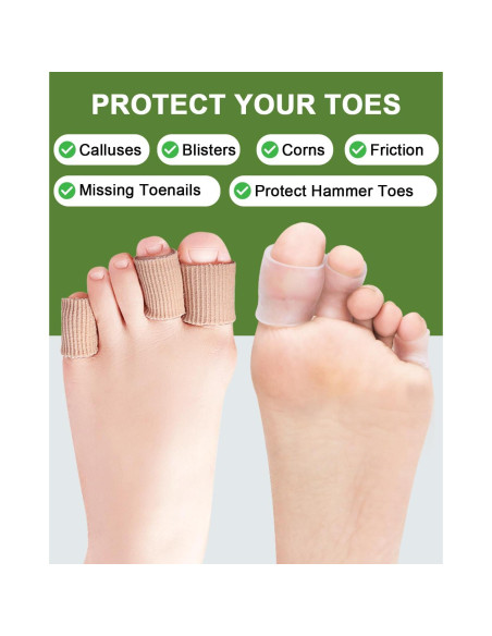 16 Fundas de Gel para Dedos del Pie BLATOWN - Alivio Juanetes