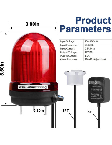 Alarma de Bomba de Sump Sekelo SK024 con Detección de Fugas 110dB