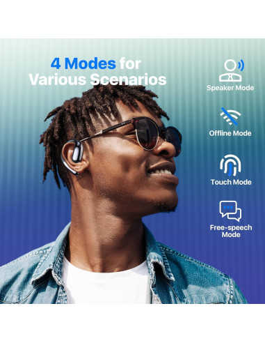 Auriculares Traductores de Idiomas AI Genérico A38 Negro - 144 Idiomas