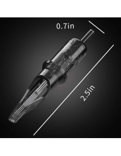 Agujas de Cartucho para Tatuaje Romlon - 20 Piezas Estériles 9RM 2