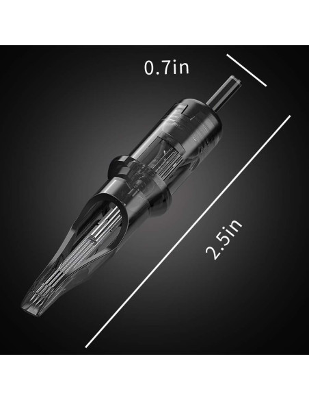 Agujas de Cartucho para Tatuaje Romlon - 20 Piezas Estériles 9RM