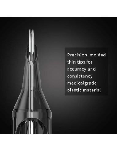 Agujas de Cartucho para Tatuaje Romlon - 20 Piezas Estériles 9RM