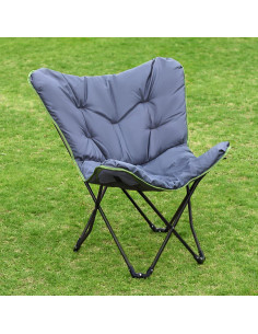 Silla de Camping Acolchada XL SunnyFeel AC2002E Negra 2