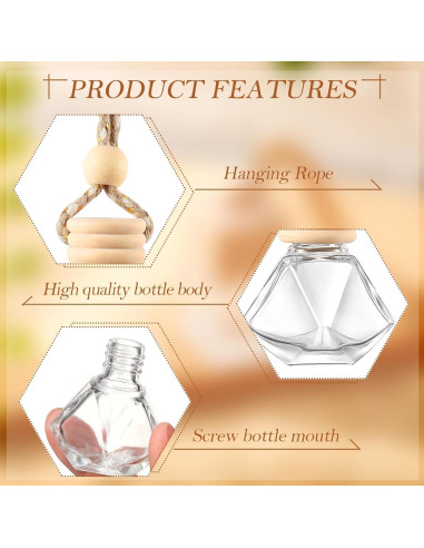 100 Piezas Ambientador de Aire para Coche Rtteri Diamante