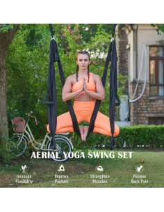 Columpio de Yoga Aéreo CO-Z Sling con Kit de Montaje 2