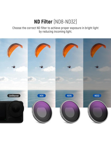 Kit de Filtros CPL y ND Neewer para DJI Osmo Action 4/5 Pro