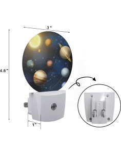 Luz Nocturna LED Axayaz 3D Planetas con Sensor Automático 2