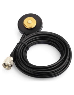 Base Magnética NMO 5m con Cable RG-58 PL-259 para Radios