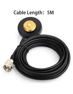 Base Magnética NMO 5m con Cable RG-58 PL-259 para Radios 2