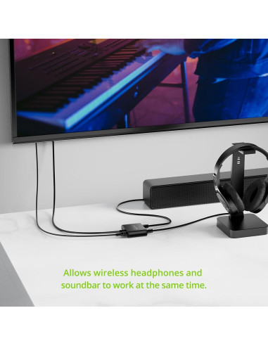 Divisor Óptico Digital Toslink 1x2 LiNKFOR 1m para Audio