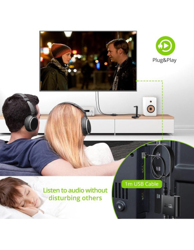 Divisor Óptico Digital Toslink 1x2 LiNKFOR 1m para Audio