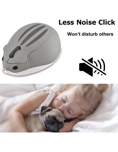 Ratón Inalámbrico Bluetooth Kawaii Forma de Hámster SHARE SUNSHINE