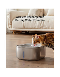 Fuente de Agua Inalámbrica Sarpaws W4S1 3.2L para Gatos y Perros 2