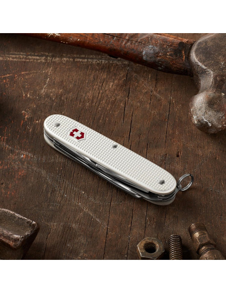 Cuchillo Suizo Victorinox Farmer Alox 9 Funciones Plata