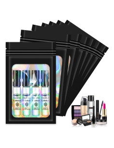 100 Bolsas Mylar Holográficas Reutilizables 7x10 cm Jedqlnye