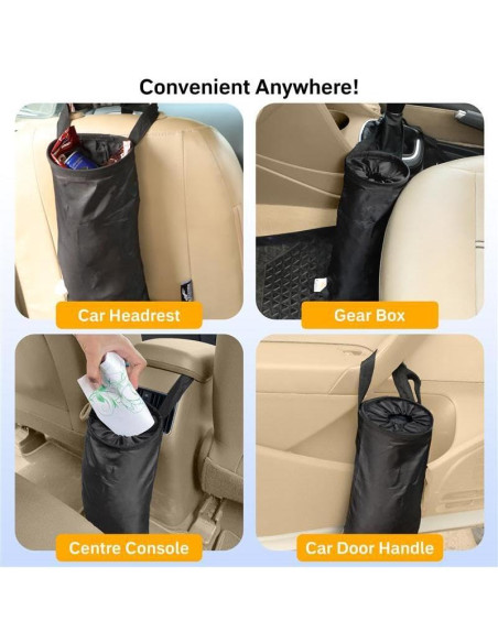 Bolsa de Basura para Auto EcoNour - 2 Paquete, Impermeable