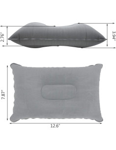Paquete de 2 Almohadas Inflables LiXiongBao para Camping y Viajes 2