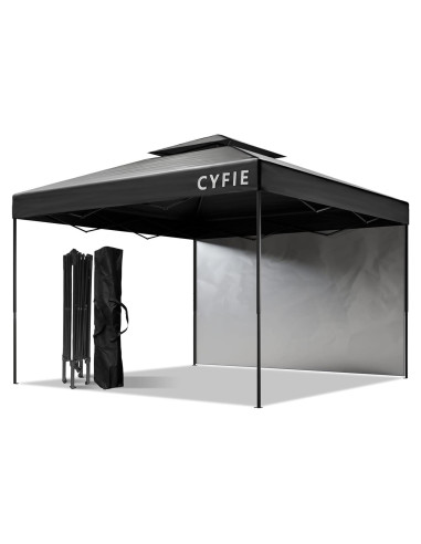 Carpa Plegable 10x10 Cyfie Impermeable con Pared Lateral