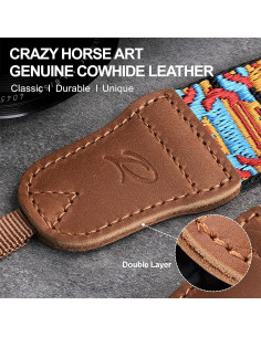 Correa para cámara Padwa Lifestyle 1.5" Cuero Crazy Horse Ajustable 2