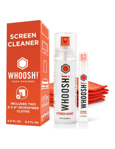 Limpiador de Pantalla WHOOSH! Duo - 100 ml + 9 ml con Paños
