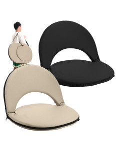 Sillas de Graderías Plegables Cinnvoice 2 Pcs Reclinables 5 Posiciones