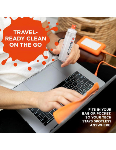 Limpiador de Pantalla WHOOSH! Duo - 100 ml + 9 ml con Paños