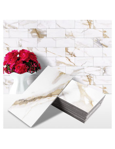 Azulejos Autoadhesivos STICKGOO 100 Piezas 15.24x7.48 cm PVC