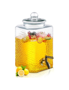 Dispensador de Agua de Vidrio 9.46L Tiangrid con Grifo Inoxidable