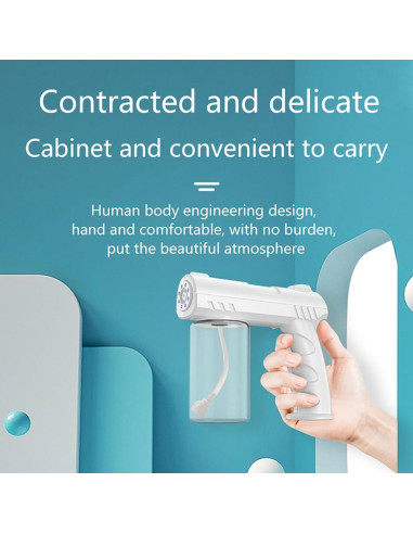 Atomizador Nano de Mano BEBESIRI Blanco 280ml Carga Inalámbrica