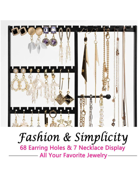 Organizador de Joyería PiQi-Grecge Negro 4 Niveles Metal