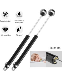 Paquete de 2 Resortes de Gas 100N vrbabies 27cm para Gabinetes 2