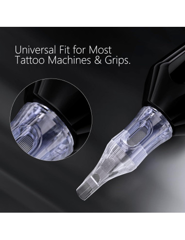 Agujas de Cartucho de Tatuaje BRONC 50pcs Mixtas 0.30mm