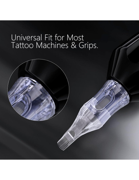 Agujas de Cartucho de Tatuaje BRONC 50pcs Mixtas 0.30mm