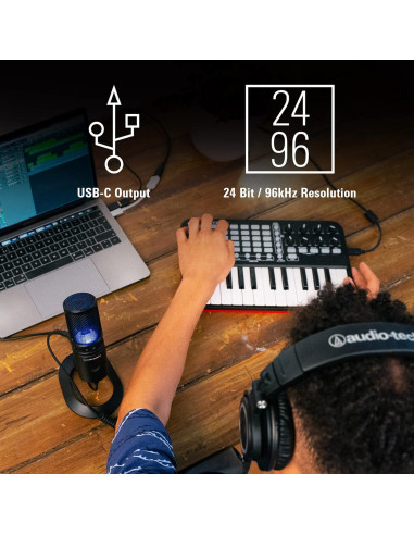 Brazo de Micrófono Ajustable Audio-Technica AT8700 + Micrófono USB AT2020X