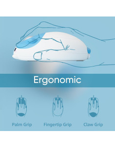 Ratón Inalámbrico para Juegos Akko Gato Azul y Blanco 2.4GHz 2