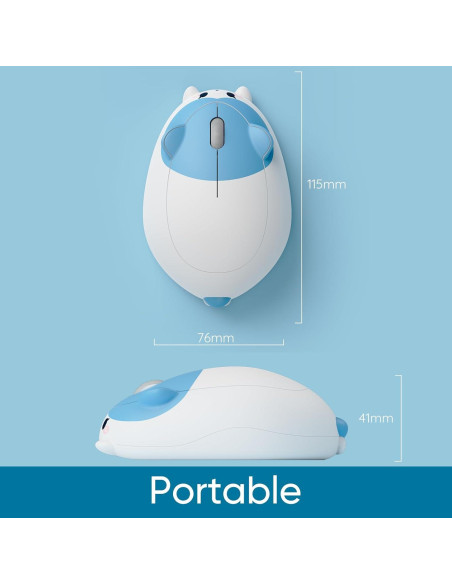 Ratón Inalámbrico para Juegos Akko Gato Azul y Blanco 2.4GHz