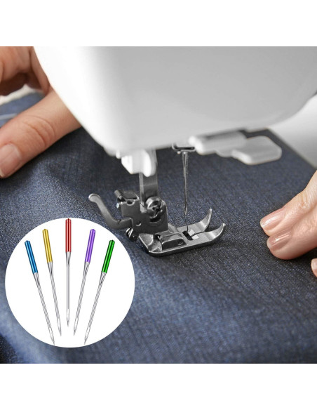 Agujas de Máquina de Coser WILLBOND 30 Pcs Punta Regular