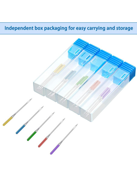 Agujas de Máquina de Coser WILLBOND 30 Pcs Punta Regular