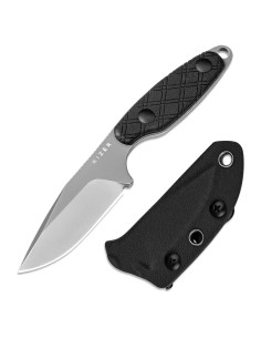 Cuchillo Fijo Kizer Muskrat D2 8cm Mango G10 Negro EDC