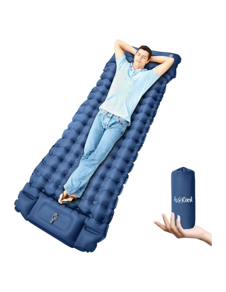 Colchón Inflable WeRock 200x68.6cm con Almohada y Bomba