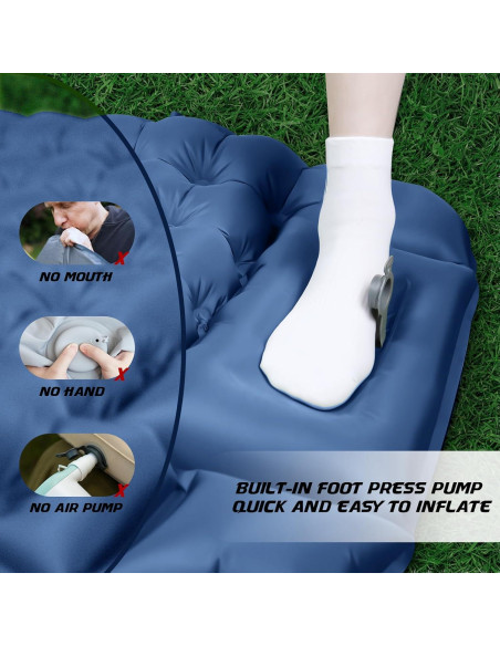 Colchón Inflable WeRock 200x68.6cm con Almohada y Bomba