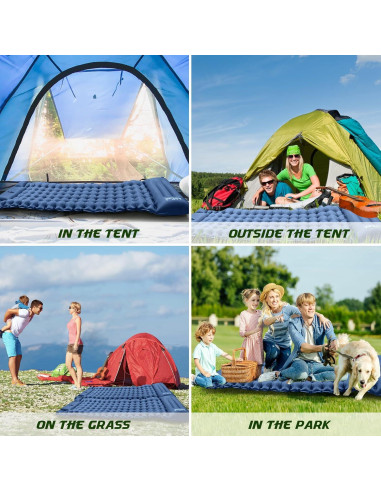 Colchón Inflable WeRock 200x68.6cm con Almohada y Bomba