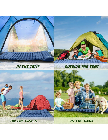 Colchón Inflable WeRock 200x68.6cm con Almohada y Bomba