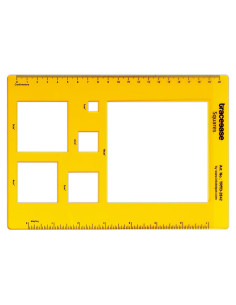 Plantilla de Dibujo Geométrico Traceease 21.5x15.2cm Plástico