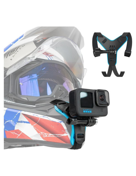 Soporte de casco SUREWO para GoPro y DJI, antideslizante Soporte de casco SUREWO para GoPro y DJI, antideslizante