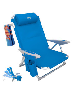 Silla de Playa Plegable WEJOY BCL Azul 4 Posiciones 120kg