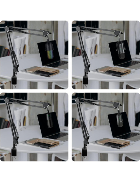 Brazo de Micrófono Ajustable Rigych para Razer Seiren Mini V2 V3