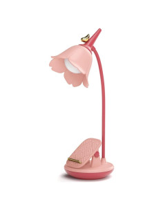 Lámpara de Escritorio LED MAGICKK Rosa Regulable Táctil 1200mAh