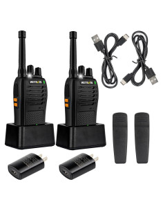 Walkie Talkies Retevis RB68 Recargables USB-C 2 Paquete