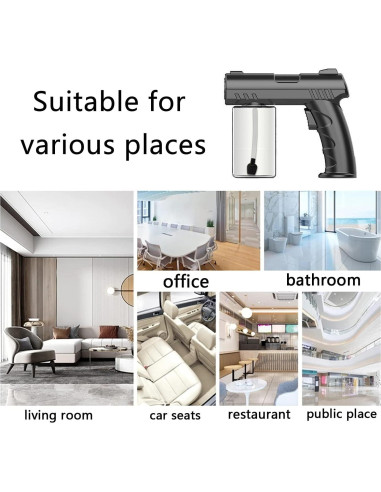 Atomizador Eléctrico de Mano Genérico K7 240g Luz Azul